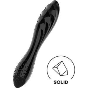 dildo de vidrio negro satisfyer