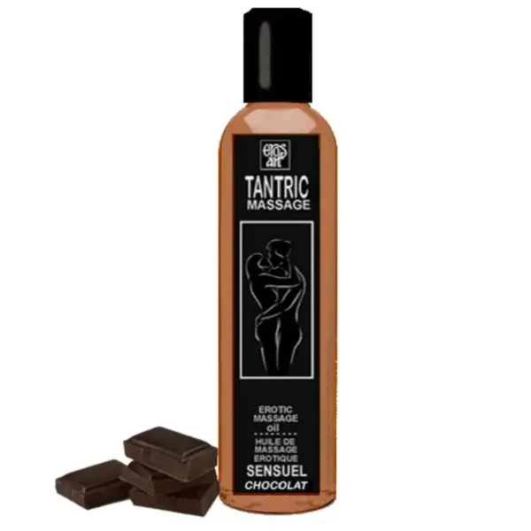 EROS-ART - Aceite masaje tántrico natural y afrodisíaco chocolate 30 ml