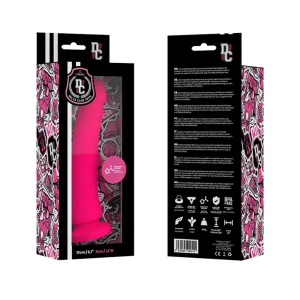 DELTA CLUB - Dildo rosa de silicona médica 17 cm - 3 cm - Imagen 4