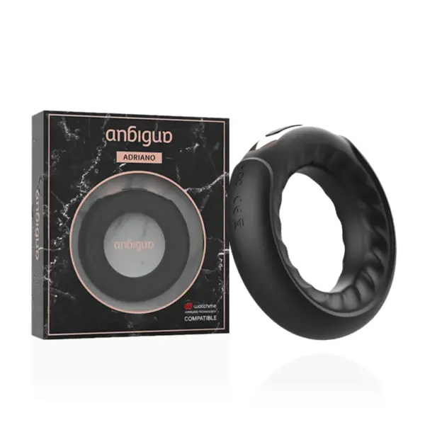 ANBIGUO - Adriano Anillo Vibrador Compatible con Watchme Wireless Technology - Imagen 2