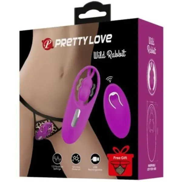 Pretty Love - Estimulador Rabbit con Control Remoto Lila