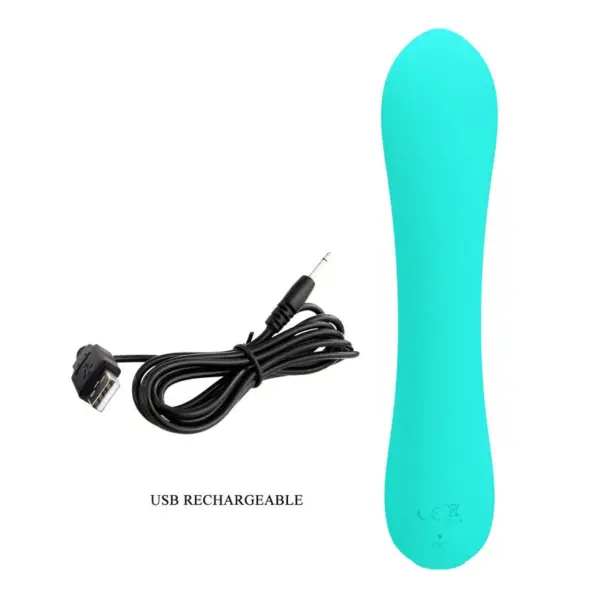 Pretty Love - Vibrador Flexible Prescott Verde Agua - Imagen 8