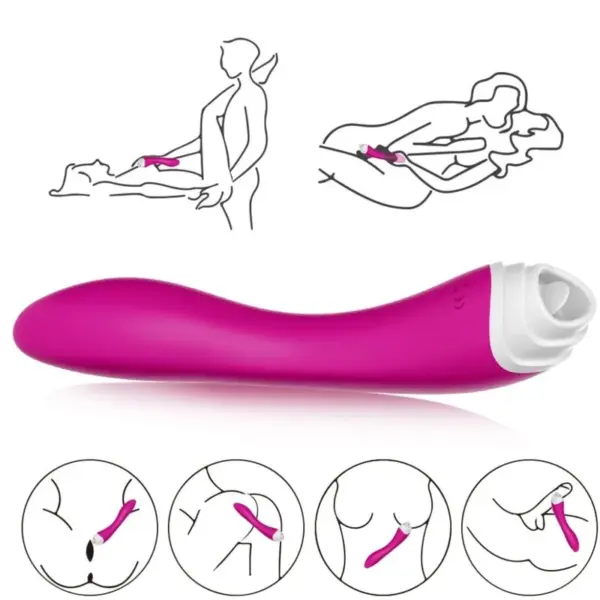 ARMONY - Fairyland Estimulador con Lengua Clítoris y Vibrador Violeta - Imagen 5