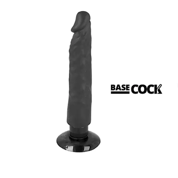 BASECOCK - Vibrador realista 20 cm negro