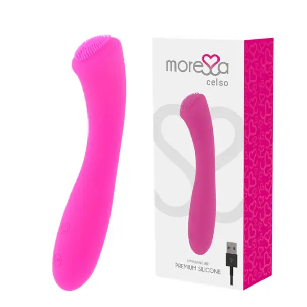 MORESSA - Celso Masajeador Duo Punto G y Suero Pélvico Premium Silicone Recargable