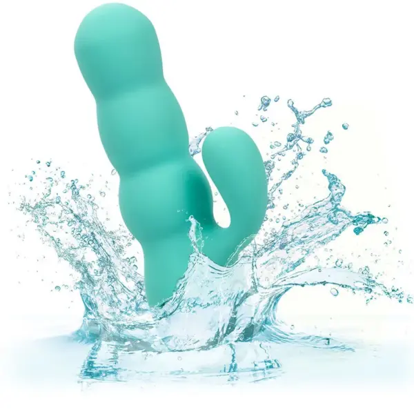 CalExotics - Del Mar Diva Vibrador Rabbit Verde Agua - Imagen 8