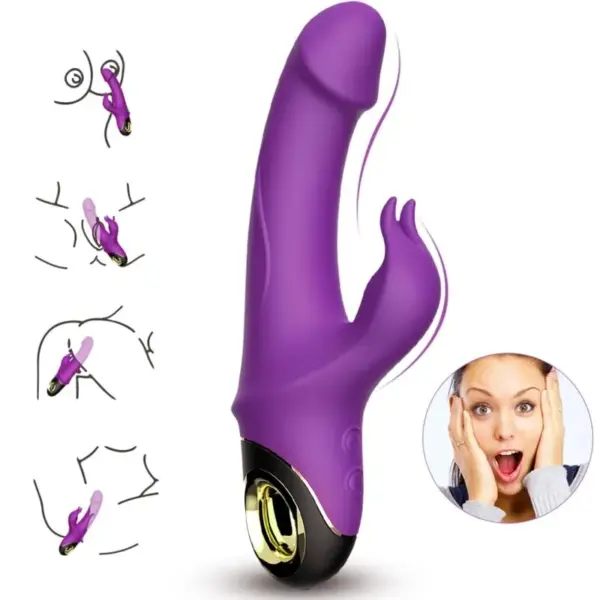 ARMONY - Vibrador Rabbit Rotador Violeta para Placer Infinito - Imagen 2