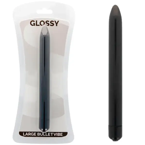 GLOSSY - Slim Vibrador Negro para Placer Intenso