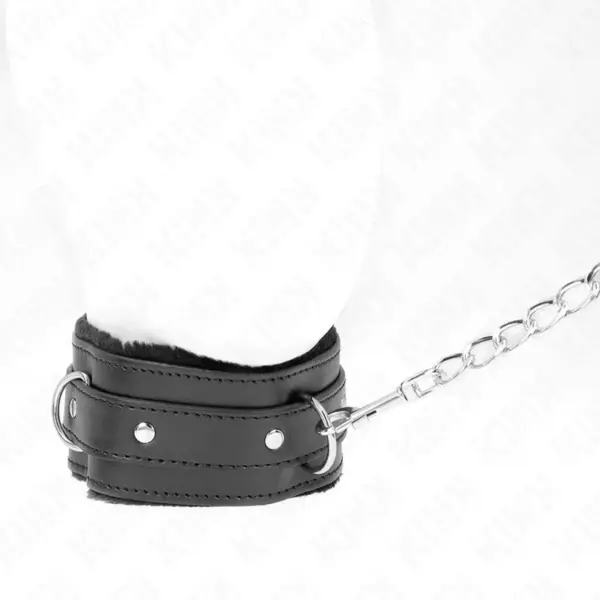 KINK - Collar con correa 65 cm con restricciones negro ajustable - Imagen 2