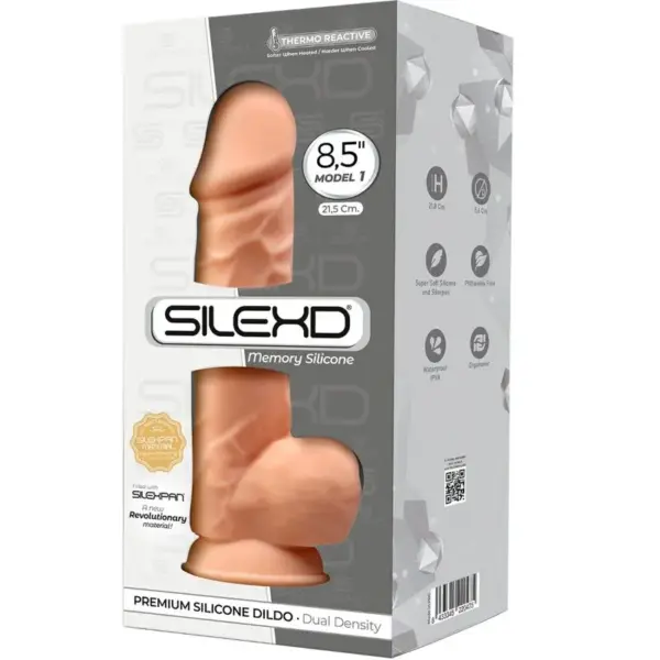 SILEXD - Modelo 1 Pene Realista Silicona Premium SILEXPAN 21.5 CM - Imagen 3