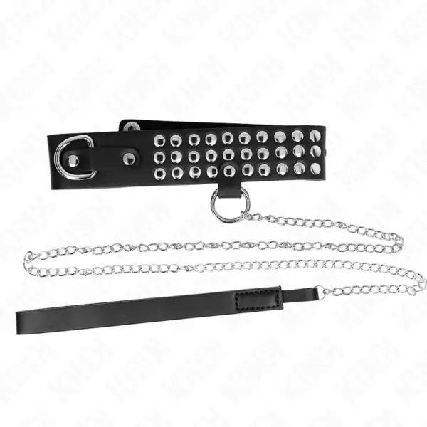 KINK - COLLAR CON CORREA 65 CM CON BRILLOS AJUSTABLE 37-42 CM X 5.3 CM - Imagen 3