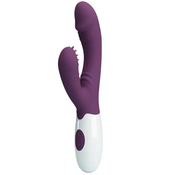 Pretty Love - Vibrador rabbit con licking morado