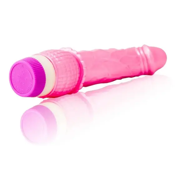 Waves of Pleasure - Vibrador de gelatina rosa de 23 cm - Imagen 3