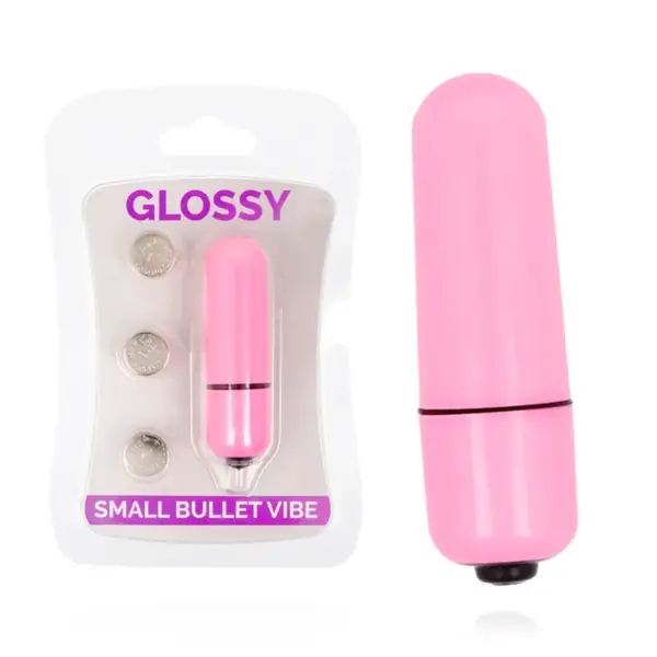 GLOSSY - Bala Vibradora Rosa Intenso para Placer Sutil - Imagen 2