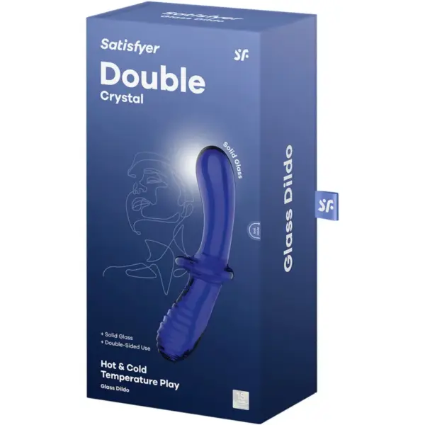 Satisfyer - Dildo de Cristal Doble Azul para Placer Único - Imagen 5