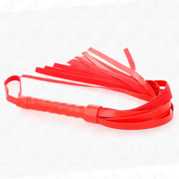 KINK - LÁTIGO SIMPLE ROJO 45 CM para Juegos BDSM Intensos - Imagen 5