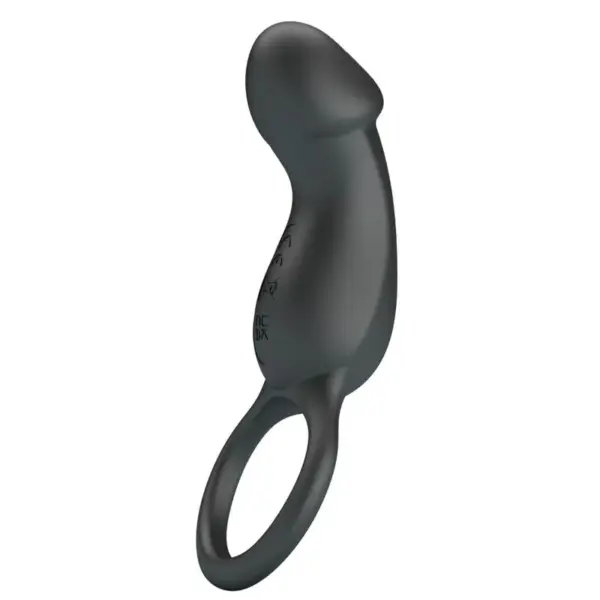 Pretty Love - Anillo vibrador con estimulador negro - Imagen 3