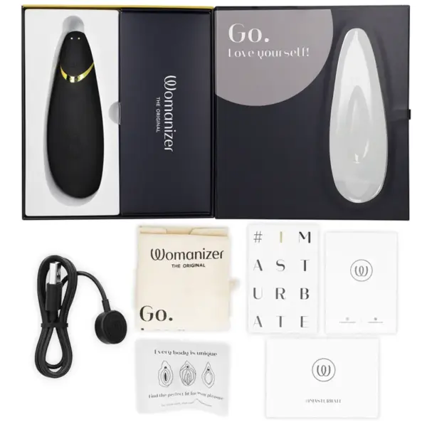 WOMANIZER - Premium 2 Estimulador de Clítoris Negro - Imagen 6