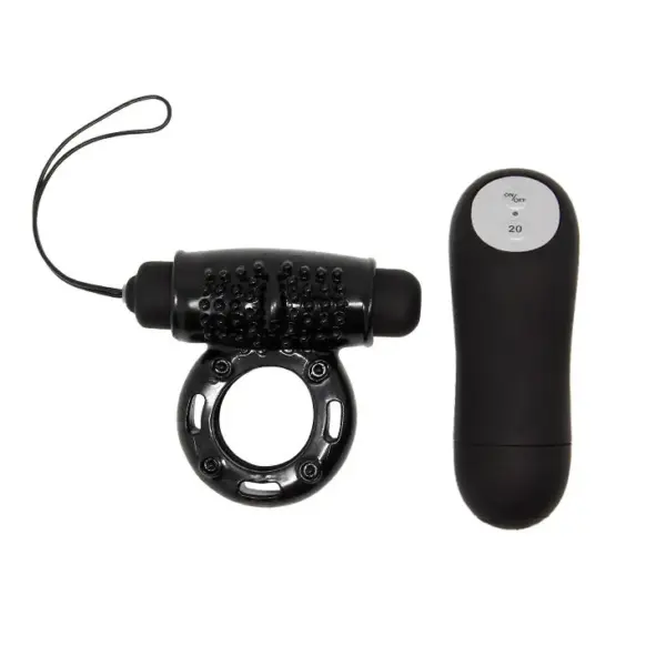 Baile - Anillo Control Remoto Negro 20V para Placer Compartido