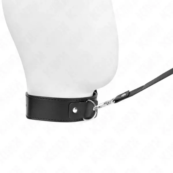 KINK - Collar con Correa Ajustable Negro de 116 cm para BDSM - Imagen 5