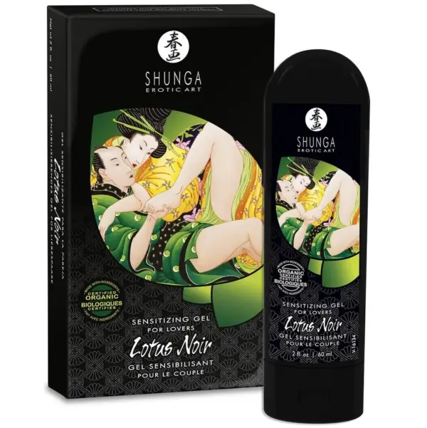 Shunga - Crema Lotus Noir Sensibilizante 60 ml para Placer Intenso