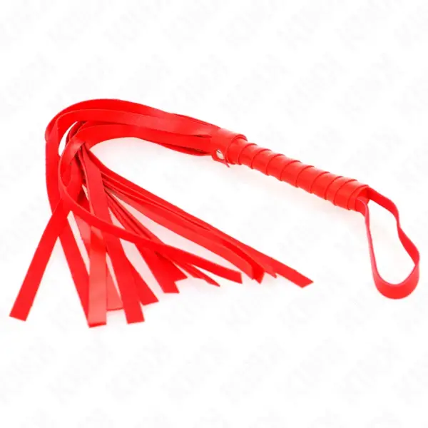 KINK - LÁTIGO SIMPLE ROJO 45 CM para Juegos BDSM Intensos