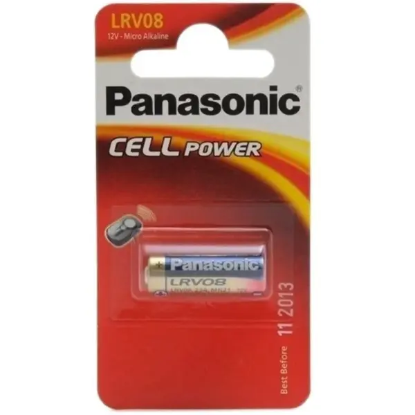 Panasonic - Pila Alcalina LR23A 12V para Llaveros y Dispositivos Electrónicos