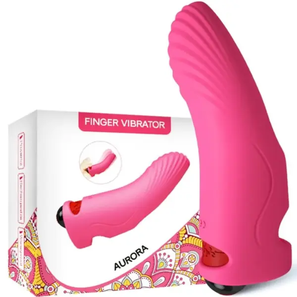 ARMONY - Vibrador dedal fucsia para placer intenso - Imagen 4