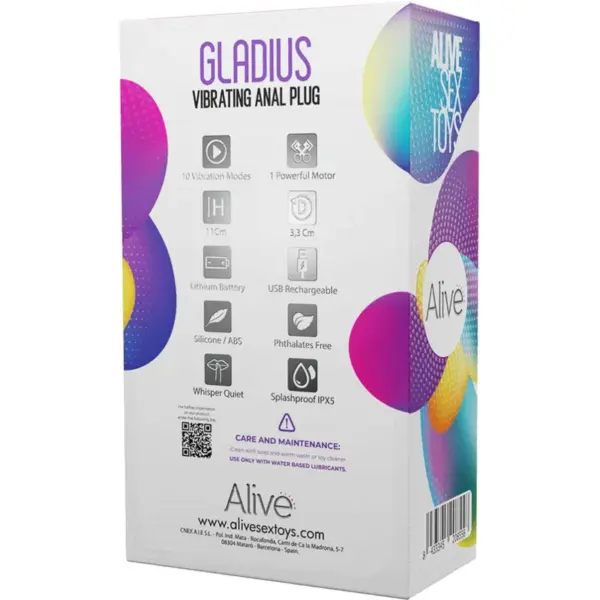 ALIVE - Gladius Plug Vibrador Anal Recargable y Potente - Imagen 6