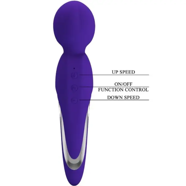 Pretty Love - Vibrador Wand Violeta - Imagen 6