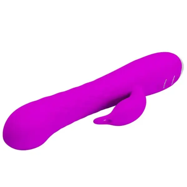 Pretty Love - Vibrador rabbit con rotación recargable morado - Imagen 8