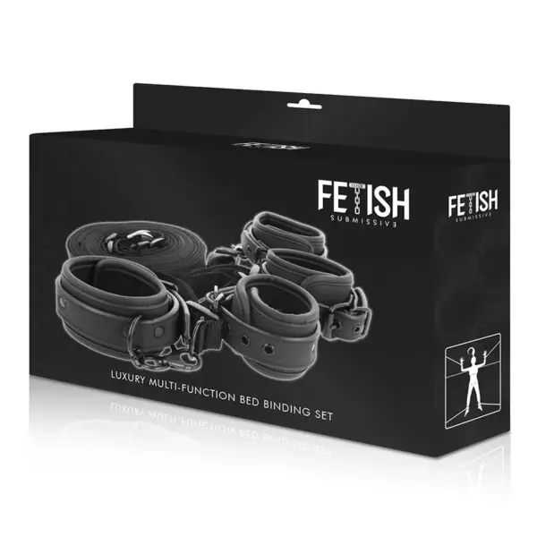 Fetish Submissive - Set de Esposas y Ataduras con Forro de Neopreno - Imagen 9