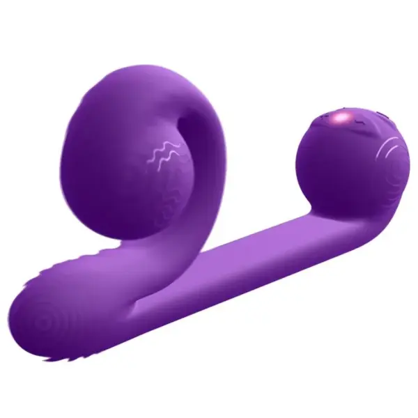 SNAIL VIBE - Vibrador Multiacción Lila para Placer Doble