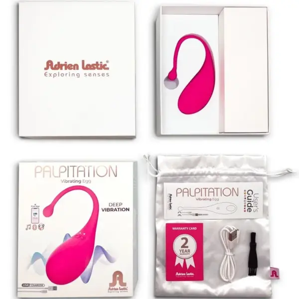 Adrien Lastic - Huevo vibrador Palpitation rosa con app gratuita - Imagen 7