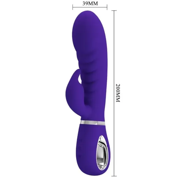 Pretty Love - Vibrador rabbit con licking morado - Imagen 5