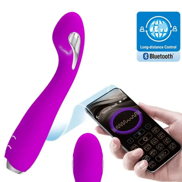 Pretty Love - Vibrador electroshock morado con control APP - Imagen 7