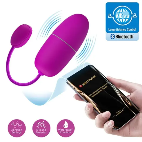 Pretty Love - Huevo vibrador controlado por app violeta - Imagen 8