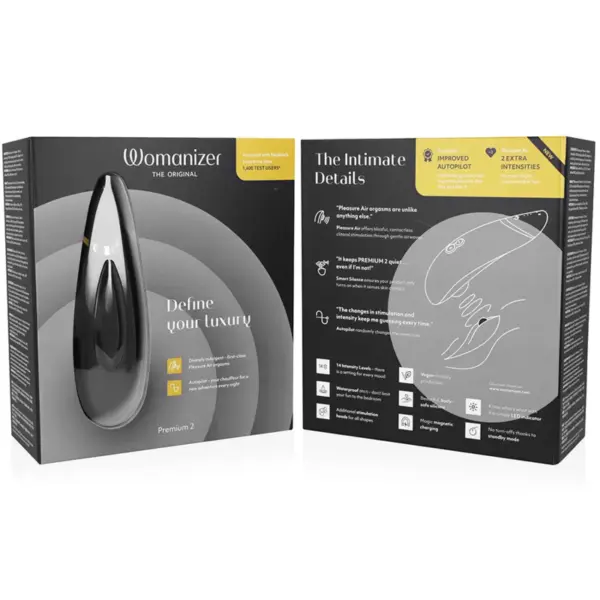 WOMANIZER - Premium 2 Estimulador de Clítoris Negro - Imagen 7