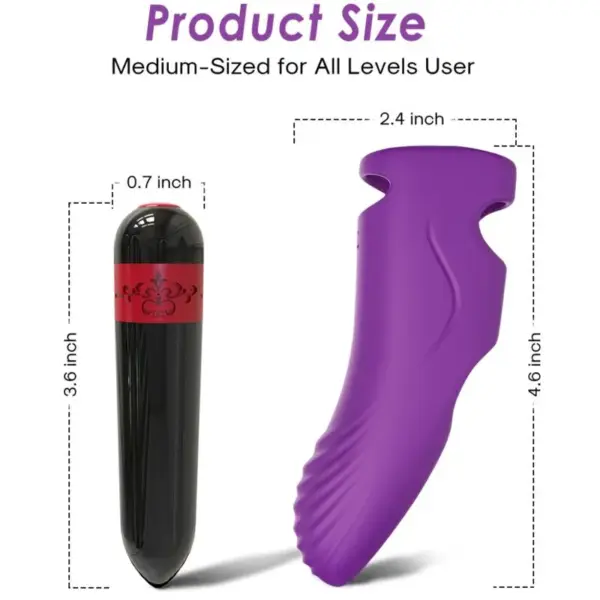 ARMONY - Vibrador Dedal Violeta para Placer Intenso