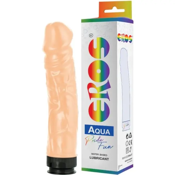 Pride - Eros Aqua Dildo LGBT Pride con Lubricante Base Agua