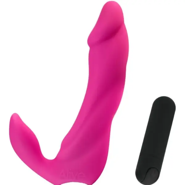 Bifun Pro - Dildo vibrador rosa 14.9 cm para placer intenso - Imagen 2