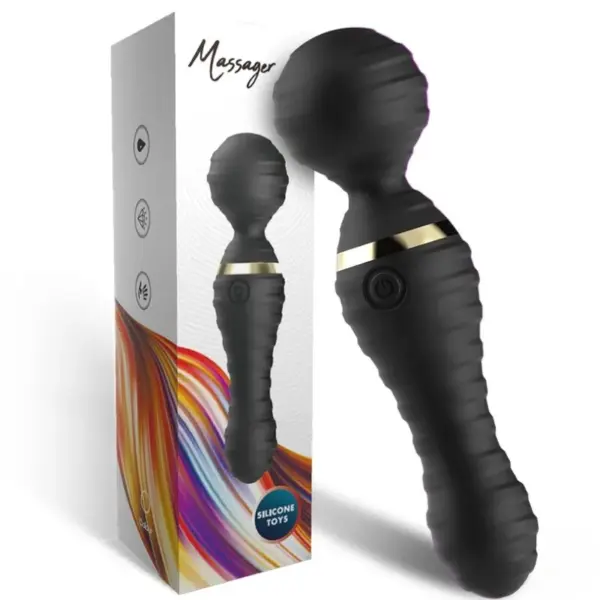 ARMONY - Masajeador y vibrador pequeño negro - Imagen 4