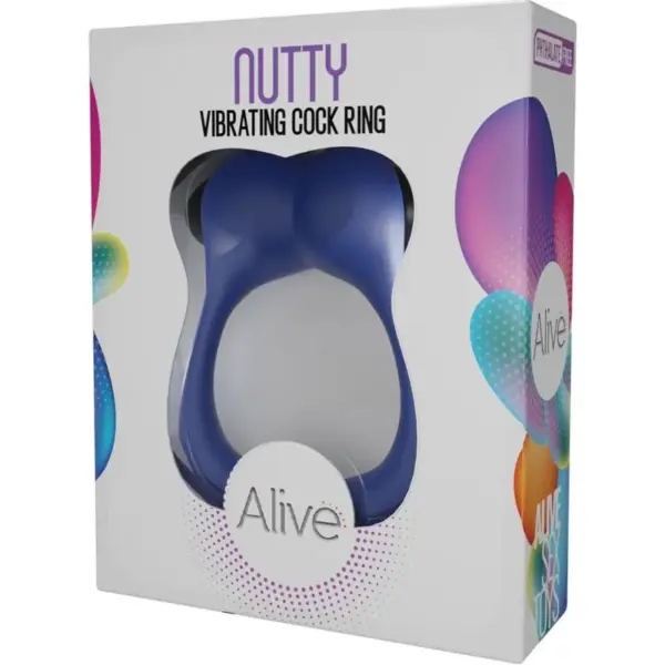 ALIVE - Nutty Anillo Vibrador Azul - Imagen 4