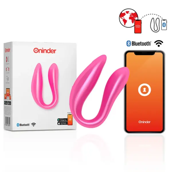 ONINDER - Lisboa Estimulador Punto G & Clítoris Rosa - APP Gratuita Rosa - Imagen 2