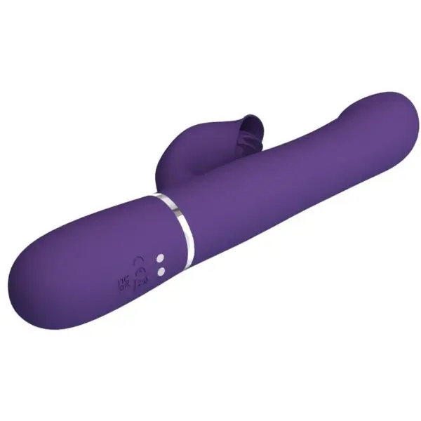 Pretty Love - Vibrador rabbit con licking morado - Imagen 6