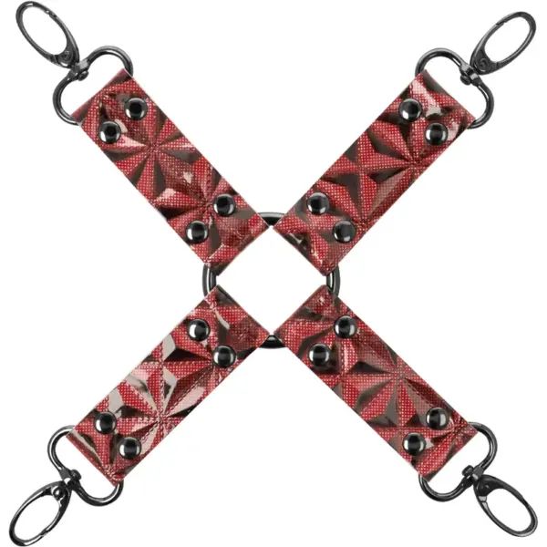 BEGME - Red Edition Hog Tie Cuero Vegano para Juegos de Bondage