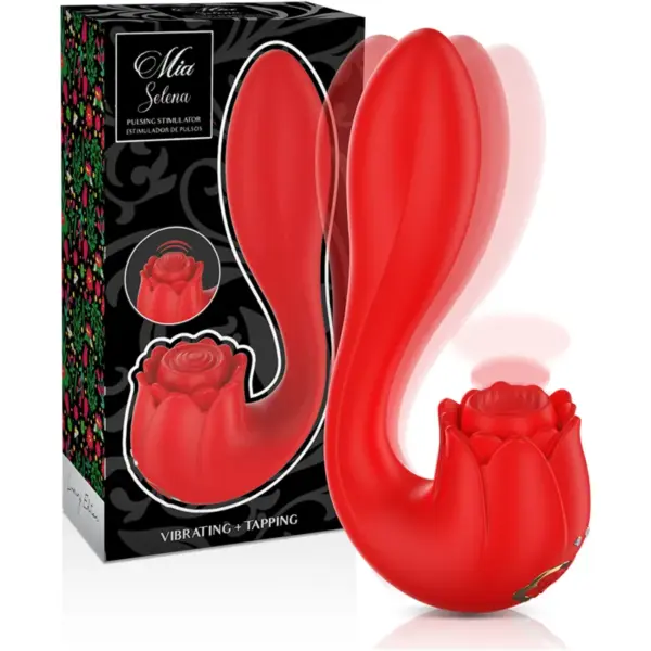 MIA - Estimulador Vibrador Rojo con Tapping y Vibración - Imagen 2