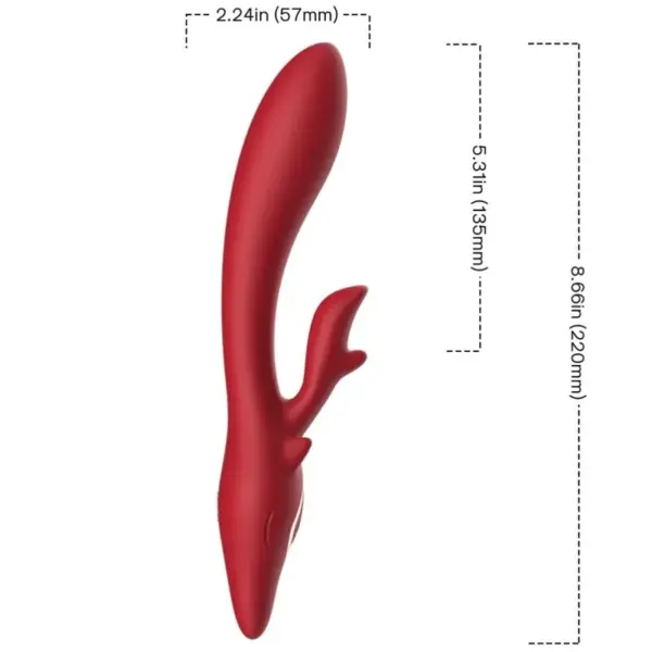 ARMONY - Vibrador Rabbit Curvo Red para Placer Inigualable - Imagen 2