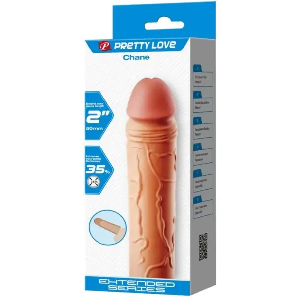 Pretty Love - Chane Funda de Pene Extensora Natural - Imagen 6