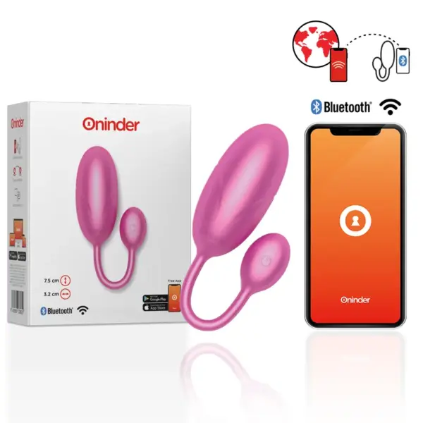 ONINDER - Tokyo Huevo Vibrador Rosa con App Gratuita - Imagen 2